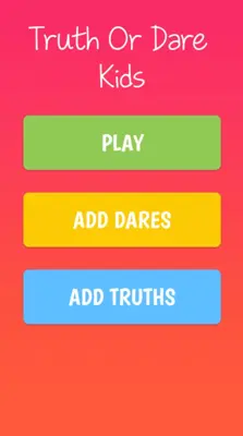 Truth Or Dare Kids android App screenshot 0